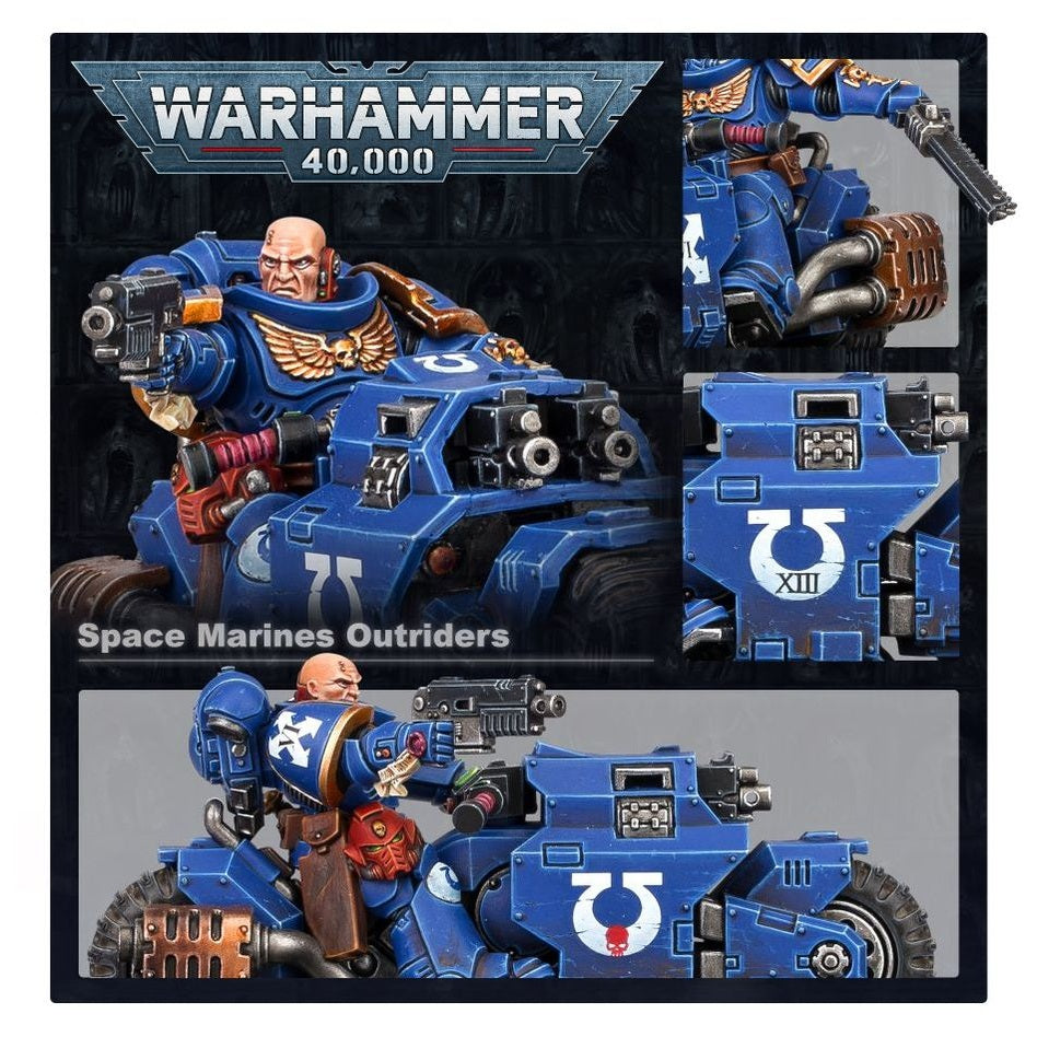 Warhammer 40,000 | Space Marines | Outriders | Plastic Unit Box