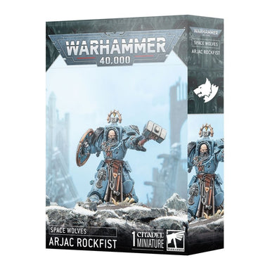 Warhammer 40,000 | Space Marines | Space Wolves | Arjac Rockfist | Plastic Character Box