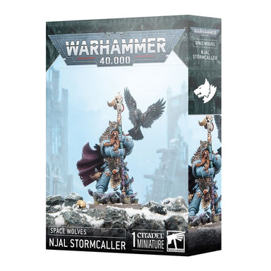 Warhammer 40,000 | Space Marines | Space Wolves | Njal Stormcaller | Plastic Character Box