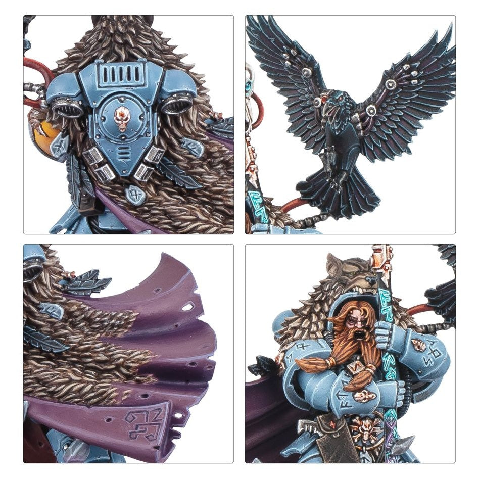 Warhammer 40,000 | Space Marines | Space Wolves | Njal Stormcaller | Plastic Character Box