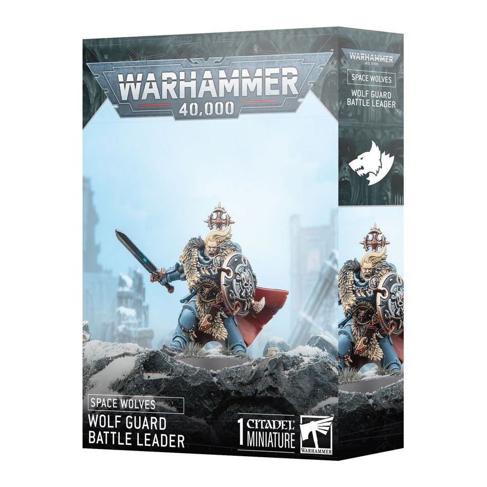 Warhammer 40,000 | Space Marines | Space Wolves | Wolf Guard Battle Leader | Plastic Character Box