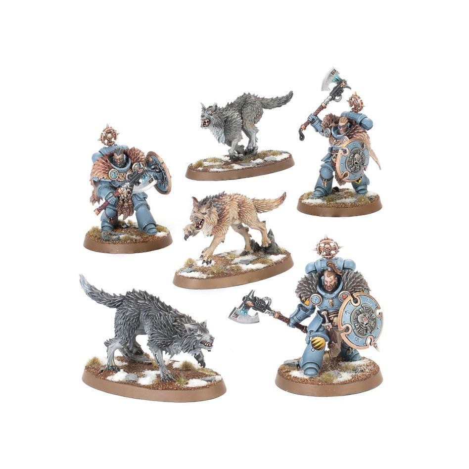 Warhammer 40,000 | Space Marines | Space Wolves | Wolf Guard Headtakers | Plastic Unit Box