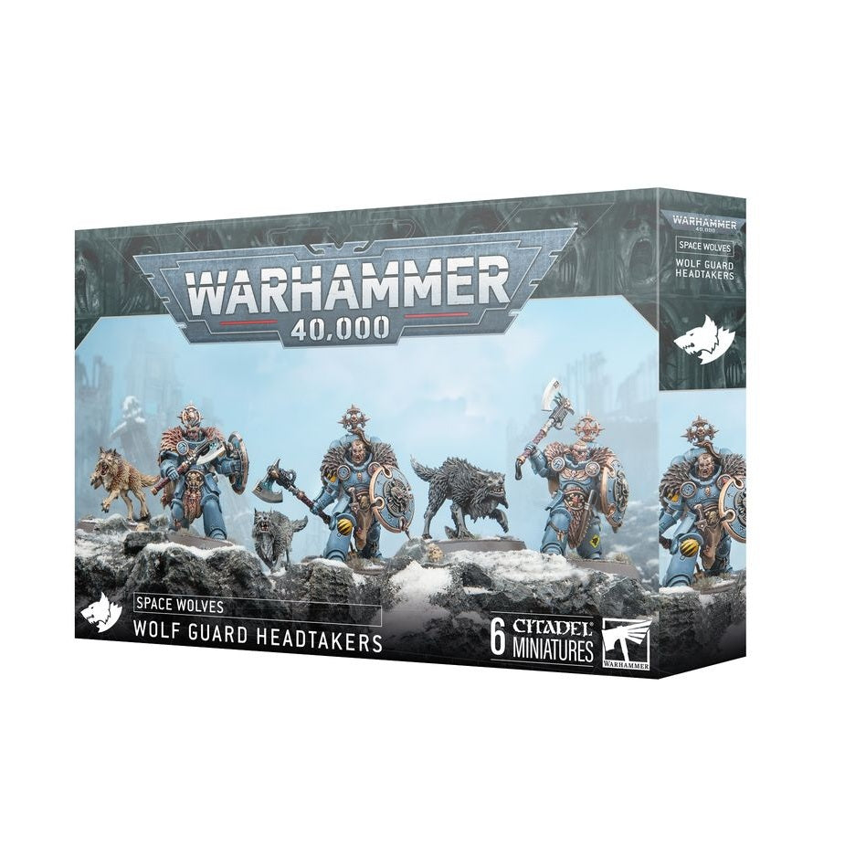 Warhammer 40,000 | Space Marines | Space Wolves | Wolf Guard Headtakers | Plastic Unit Box