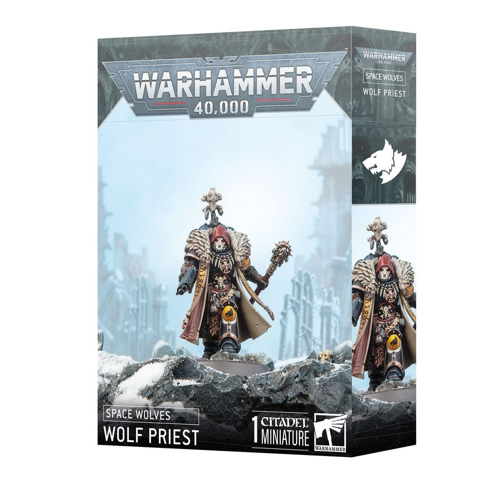 Warhammer 40,000 | Space Marines | Space Wolves | Wolf Priest | Plastic Character Box
