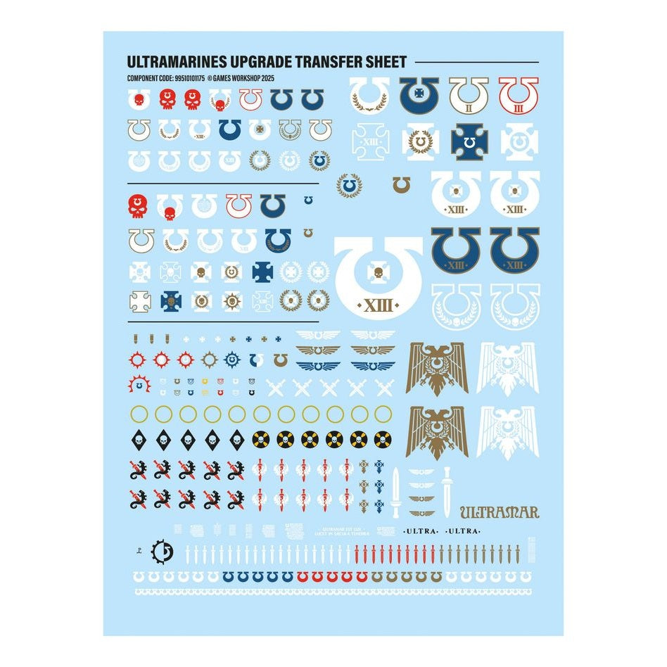 Warhammer 40,000 | Space Marines | Ultramarines | Upgrades and Transfers | Plastic Upgrade Box