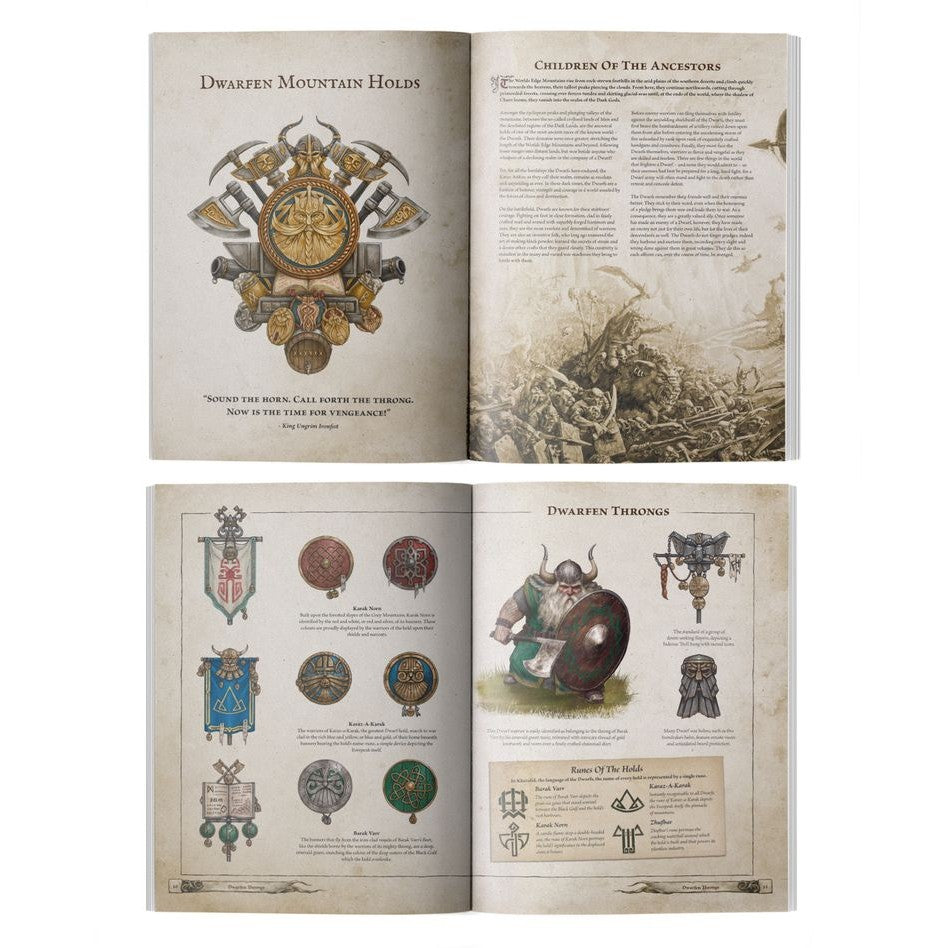 Warhammer the Old World | Arcane Journal | Dwarfen Mountain Holds | Softback Sourcebook