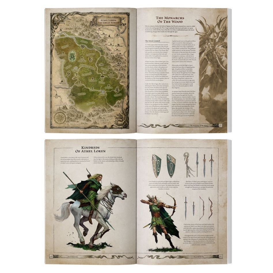 Warhammer the Old World | Arcane Journal | Wood Elf Realms | Softback Sourcebook