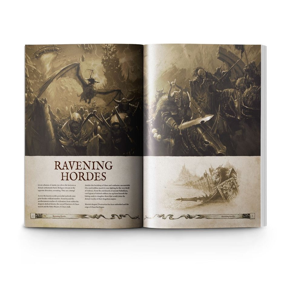 Warhammer the Old World | Ravening Hordes Army Book | Hardback Sourcebook