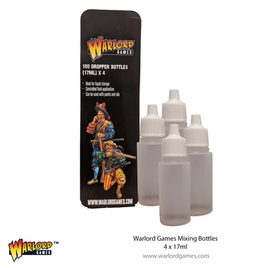 Warlord | Dropper Bottles 17ml x 4 | Warlord Hobby Tools