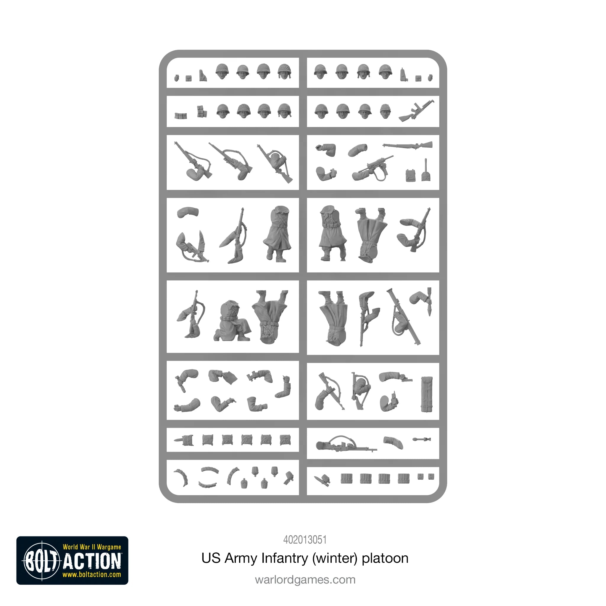 Warlord Games | Bolt Action | US Winter Infantry | 28mm Plastic Unit