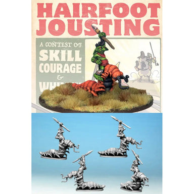 Wartnose Jousting | Wartnose Jouster Riding a Centipede | 28mm Metal Blister Pack