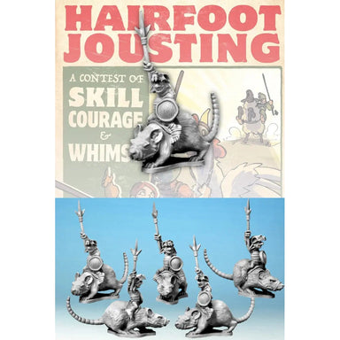 Wartnose Jousting | Wartnose Jouster Riding a Rat | 28mm Metal Blister Pack