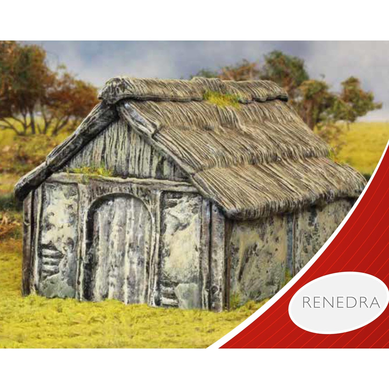 Renedra | Building Wattle And Timber Outbuilding | 28mm Plastic Terrain | North Star Games | Miniature Kingdoms