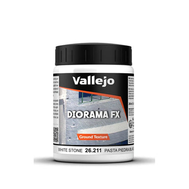 Vallejo | White Stone | 200g / 200ml Basing Mix 26.211 | TTCombat | Miniature Kingdoms