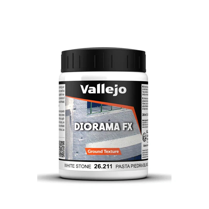 Vallejo | White Stone | 200g / 200ml Basing Mix 26.211 | TTCombat | Miniature Kingdoms