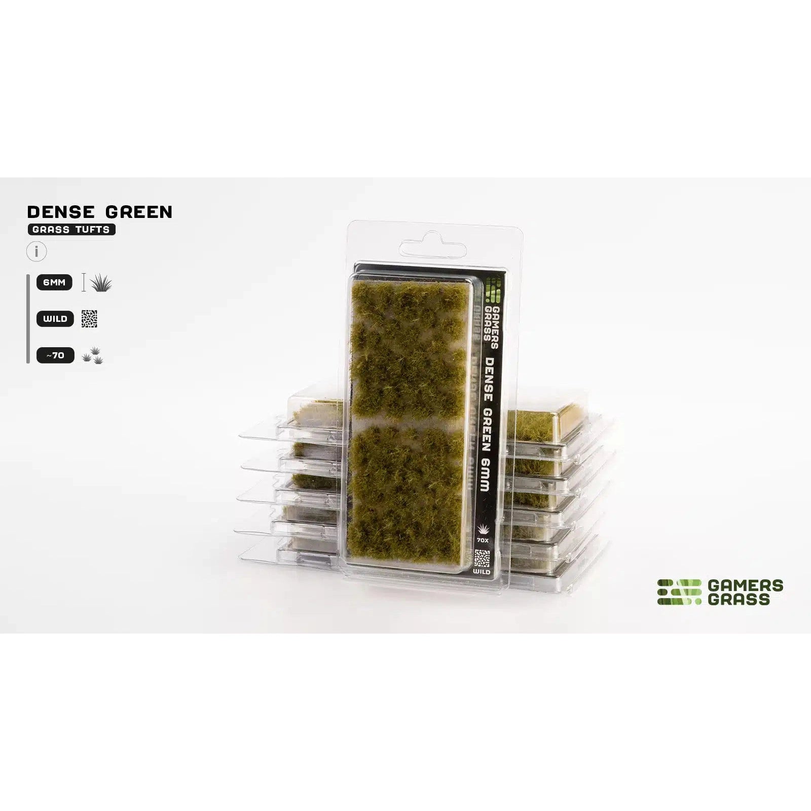 Gamers Grass | Scenics Wild Dense Six mm Green | Basing Tufts | GGD6-DG