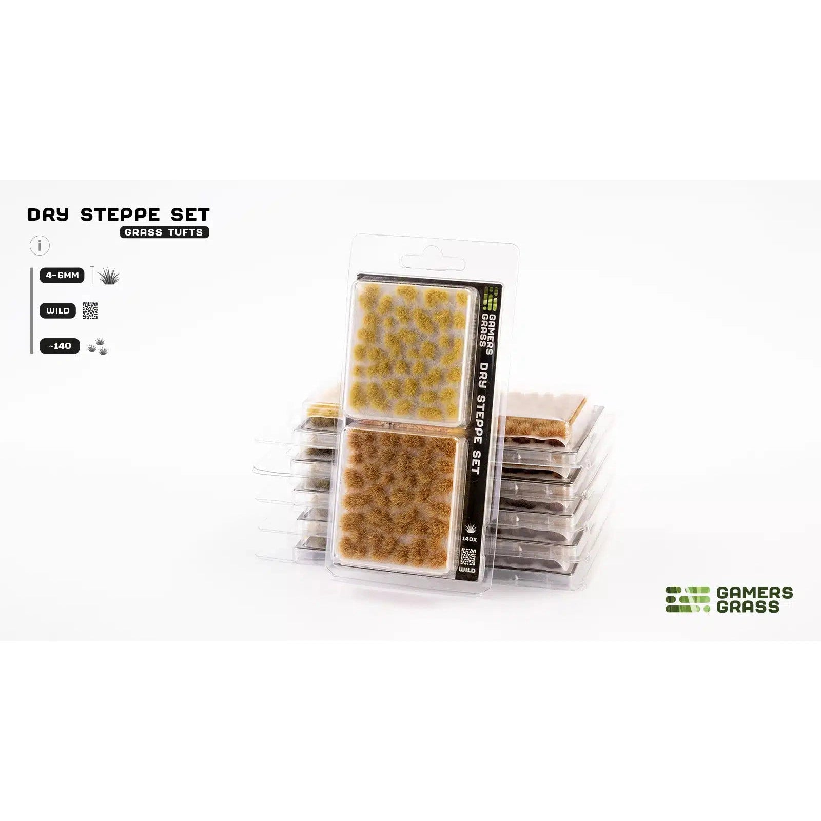 Gamers Grass | Scenics Wild Dry Steppe Set | Basing Tufts | GGSET-DS