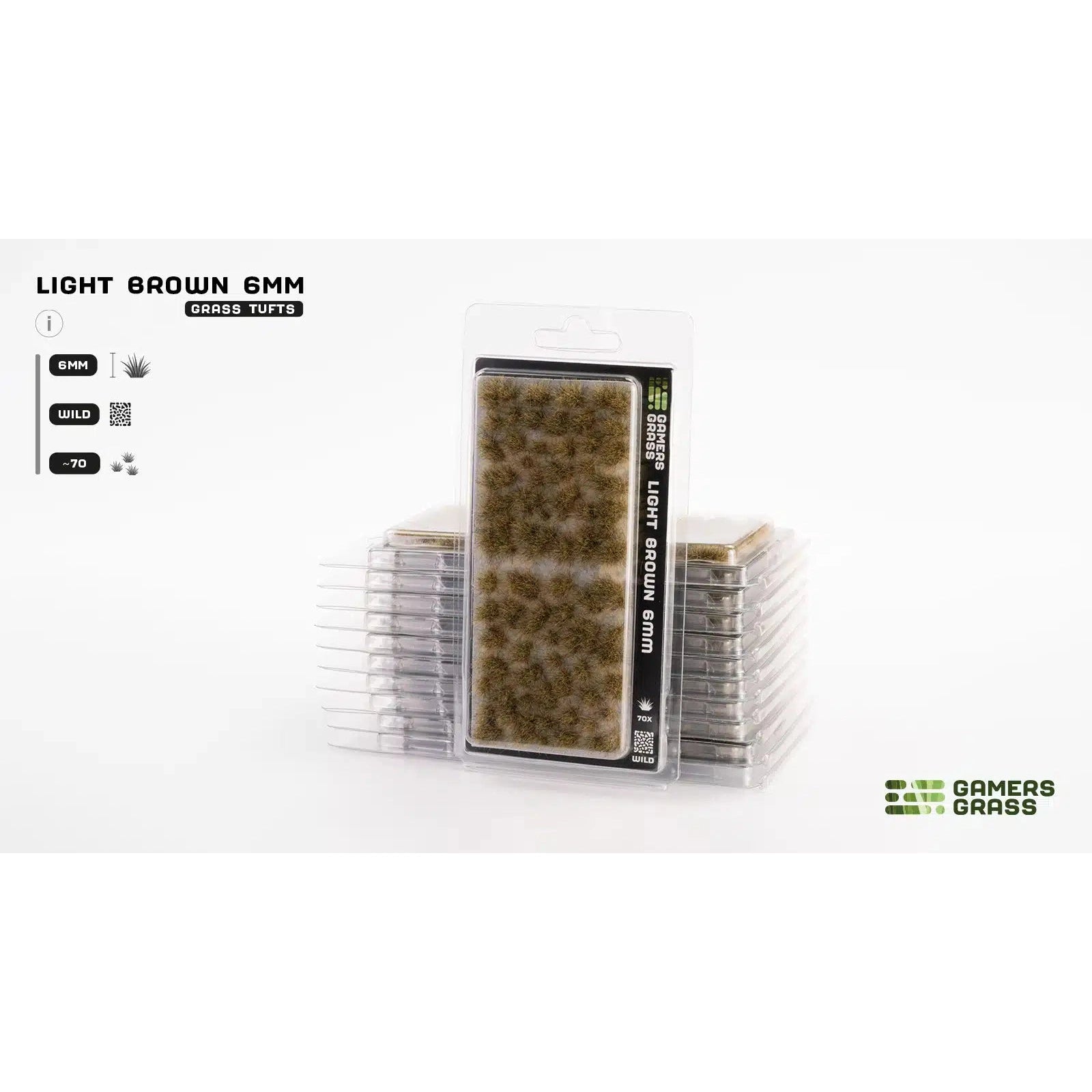 Gamers Grass | Scenics Wild Light Brown Six mm | Basing Tufts | GG6-LB