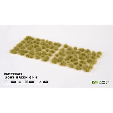 Gamers Grass | Scenics Wild Light Green Six mm | Basing Tufts | GG6-LG