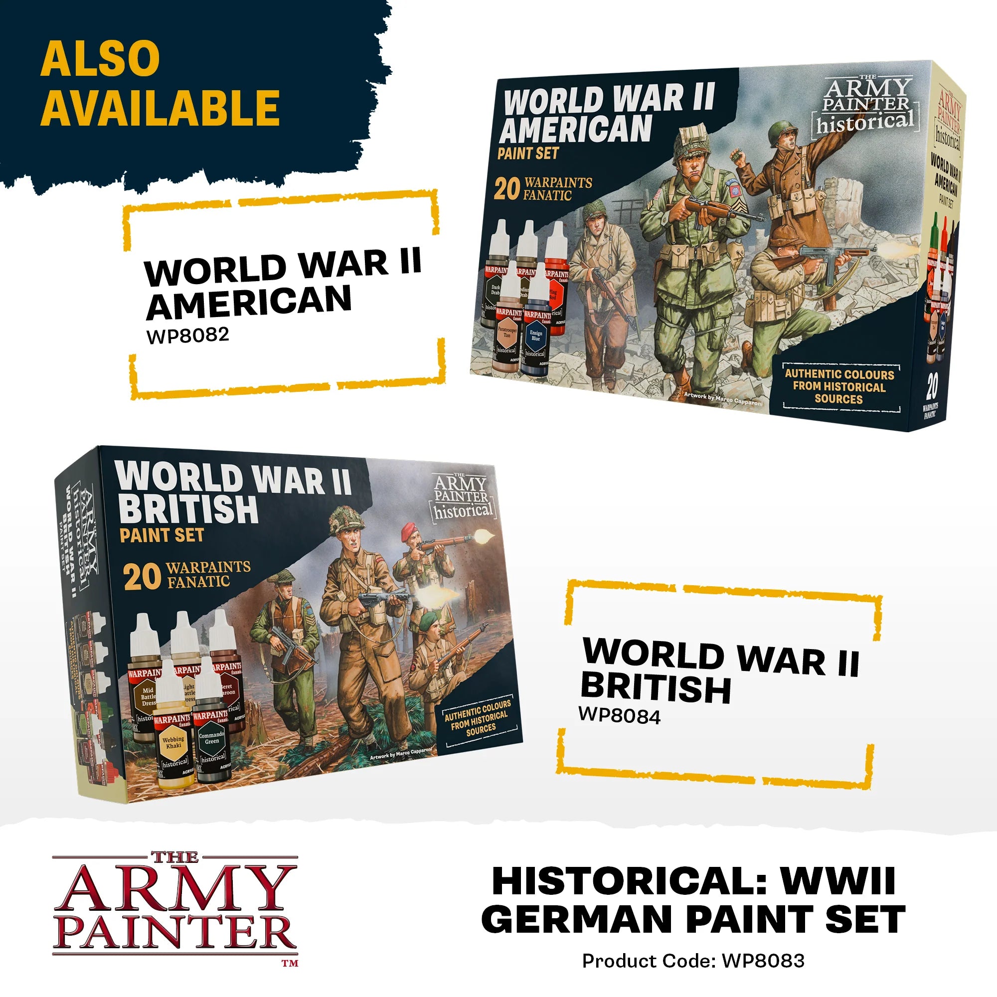 Army Painter | Historical | World War II German 20 Paints | 18ml Paint Set