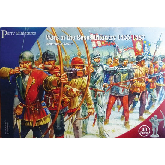 Perry Miniatures | War Of The Roses Infantry 1455-1487 | 28mm Plastic Unit | North Star Games | Miniature Kingdoms