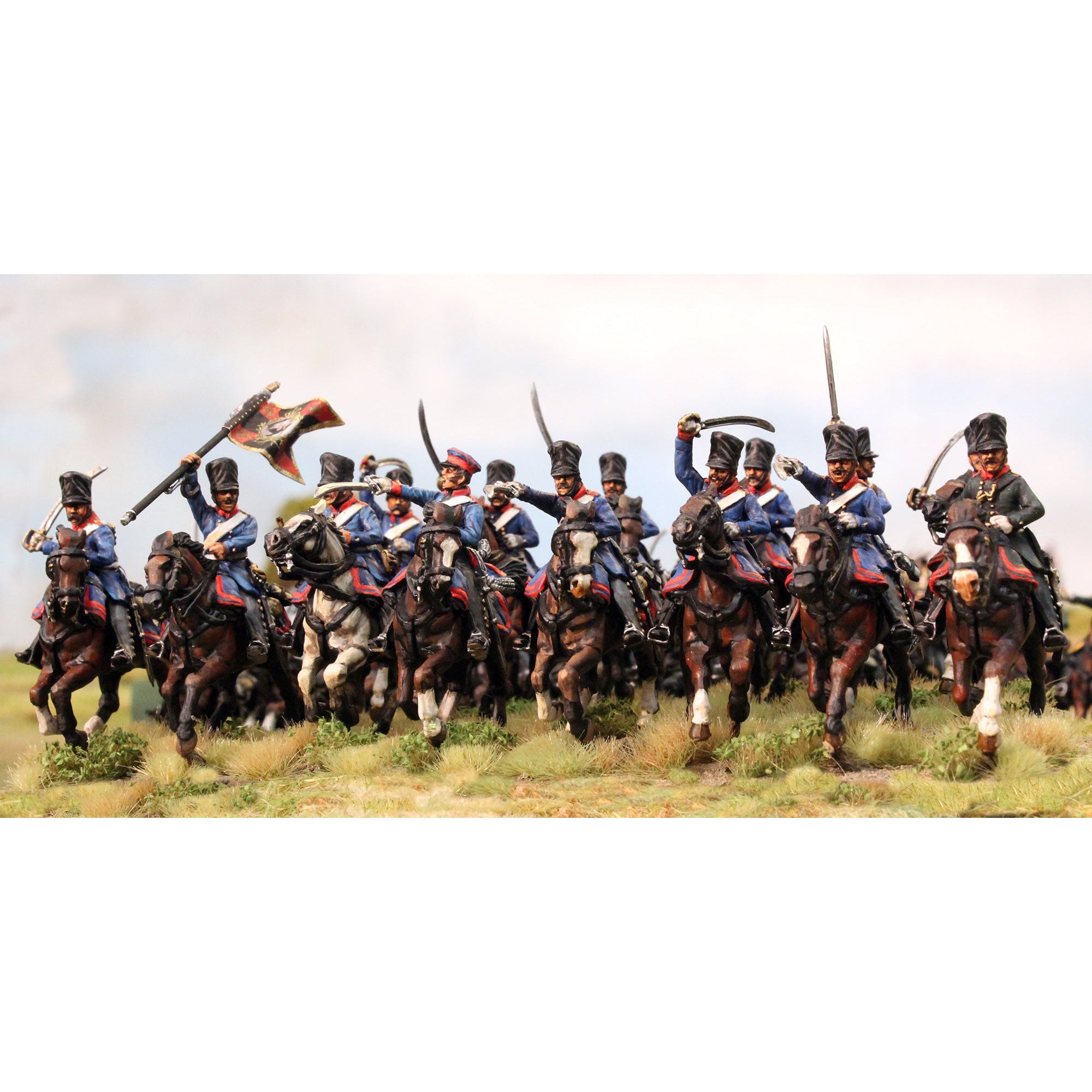 Perry Miniatures | Napoleonic Wars Allied Cavalry 1812-1815 Prussian / Russian Dragoons | 28mm Plastic Unit | North Star Games | Miniature Kingdoms