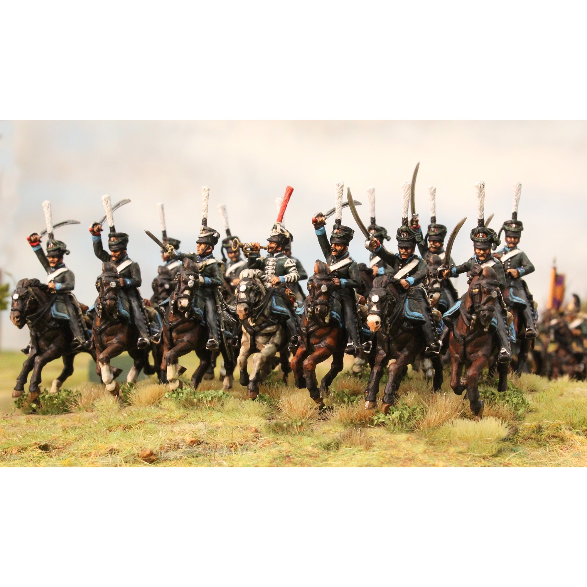 Perry Miniatures | Napoleonic Wars Allied Cavalry 1812-1815 Prussian / Russian Dragoons | 28mm Plastic Unit | North Star Games | Miniature Kingdoms