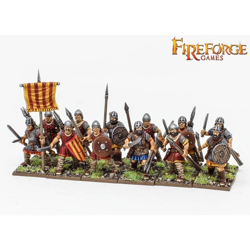 Fireforge | Spanish Almughavars | 28mm Plastic Unit | North Star Games | Miniature Kingdoms