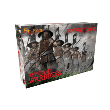 Fireforge | Samurai Wars Ashigaru Warriors | 28mm Plastic Unit | North Star Games | Miniature Kingdoms