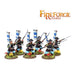 Fireforge | Samurai Wars Ashigaru Warriors | 28mm Plastic Unit | North Star Games | Miniature Kingdoms