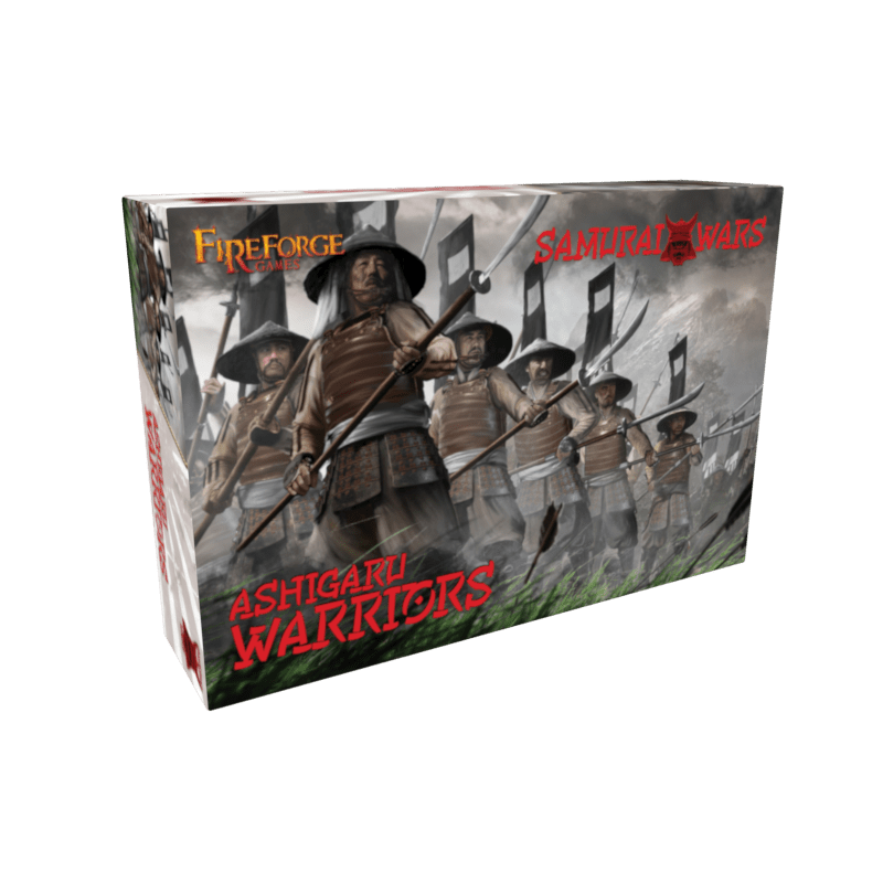 Fireforge | Samurai Wars Ashigaru Warriors | 28mm Plastic Unit | North Star Games | Miniature Kingdoms