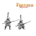 Fireforge | Samurai Wars Ashigaru Warriors | 28mm Plastic Unit | North Star Games | Miniature Kingdoms