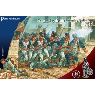 Perry Miniatures | Napoleonic Wars French Infantry Battalion 1807-1814 | 28mm Plastic Unit | North Star Games | Miniature Kingdoms