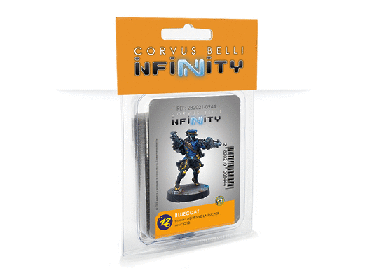 Infinity | 012 Bluecoat Adhesive Launcher | 28mm Metal Blister Pack