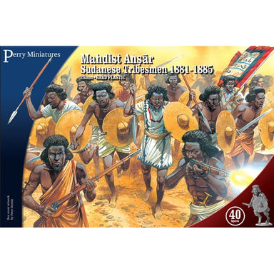 Perry Miniatures | Victoria Little Wars Madhist Ansar Sudanese Tribesmen | 28mm Plastic Unit | North Star Games | Miniature Kingdoms