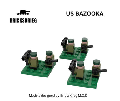 Brickskrieg | US | Bazooka Unit | 1/100 Scale Blocks Bag Pack