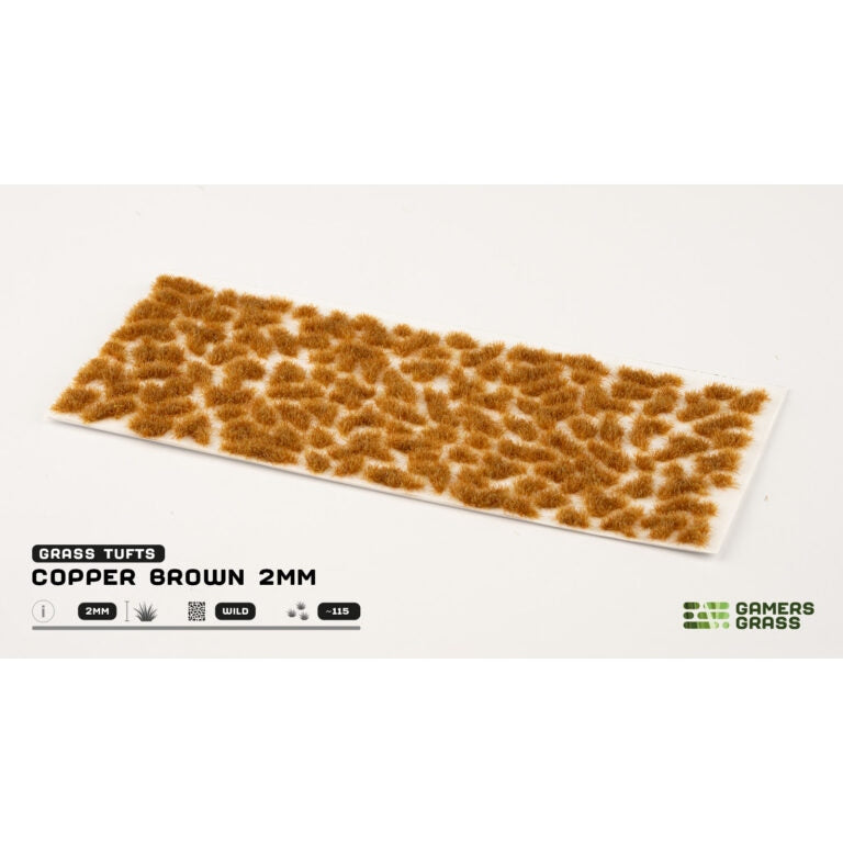 Gamers Grass | Scenics Copper Brown Two mm | Basing Tufts | GG2-CB