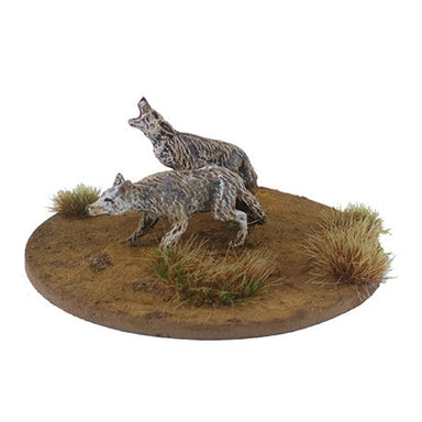 Dead Man's Hand | Livestock Pack Of Coyotes | 28mm Metal Blister Pack | North Star Games | Miniature Kingdoms