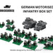 Brickskrieg | German | Motorised Infantry Box Set | 1/100 Scale Blocks Unit