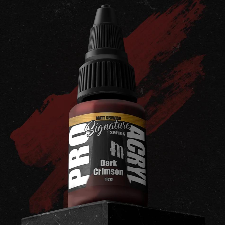 Pro Acryl | Matt Cexwish Dark Crimson | 22ml Individual Paint | Element Games | Miniature Kingdoms