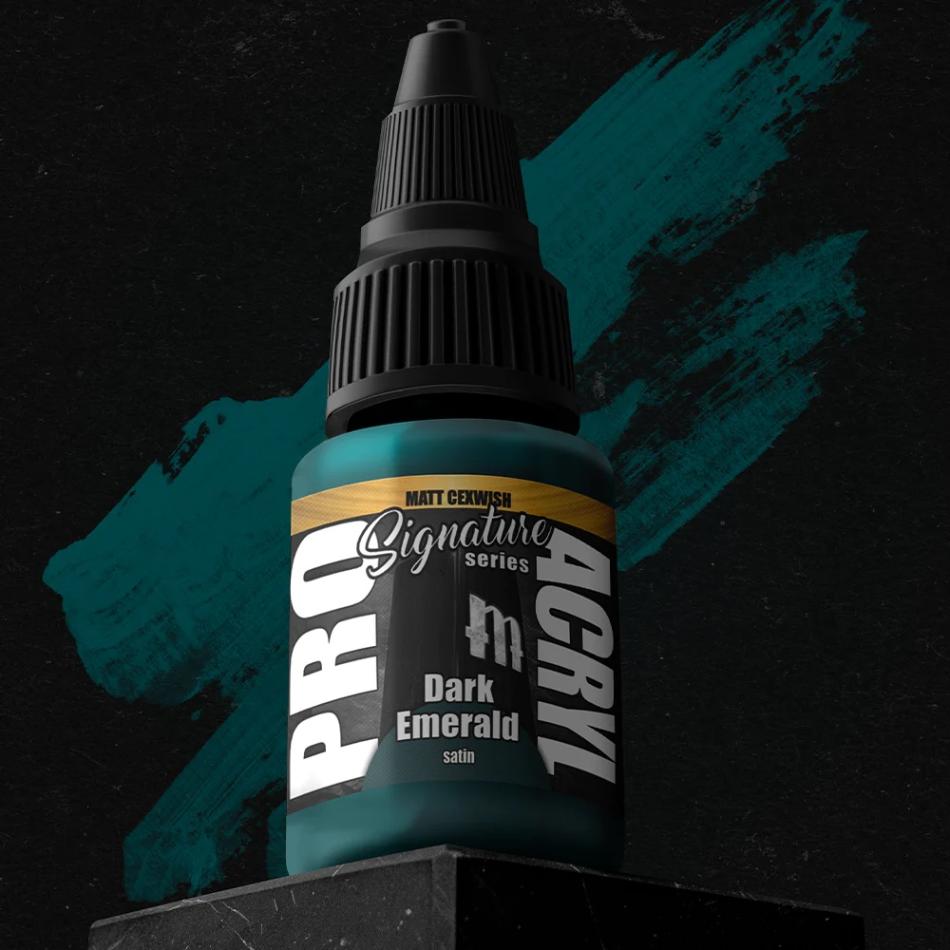 Pro Acryl | Matt Cexwish Dark Emerald | 22ml Individual Paint | Element Games | Miniature Kingdoms