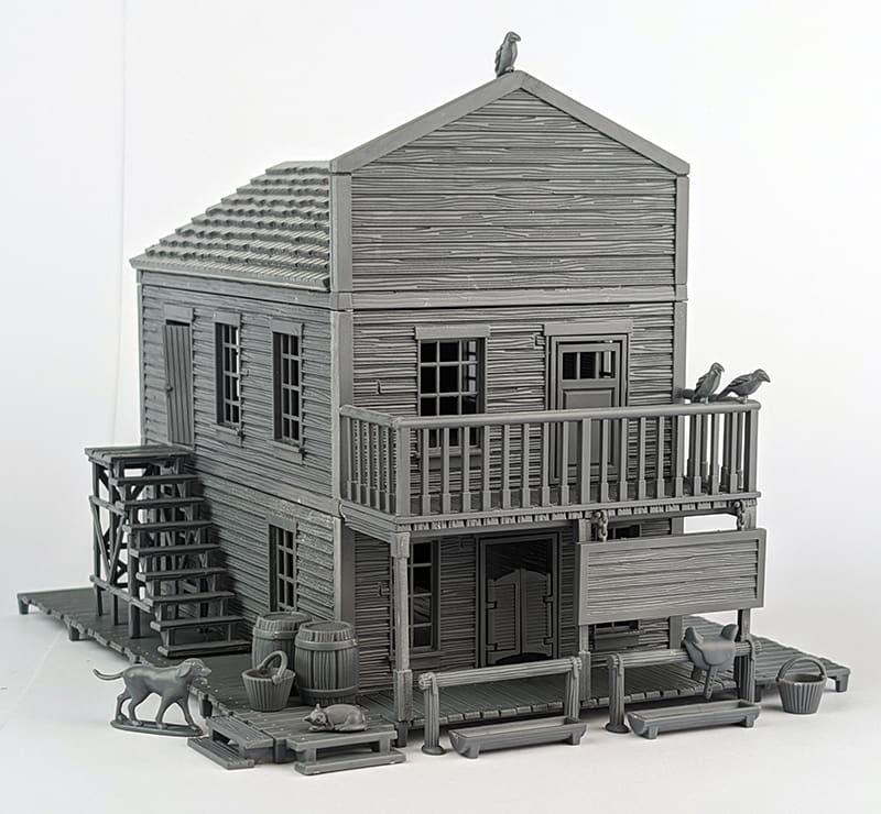 Dead Man's Hand | Aces & Eight's Saloon Building | 28mm Plastic Terrain