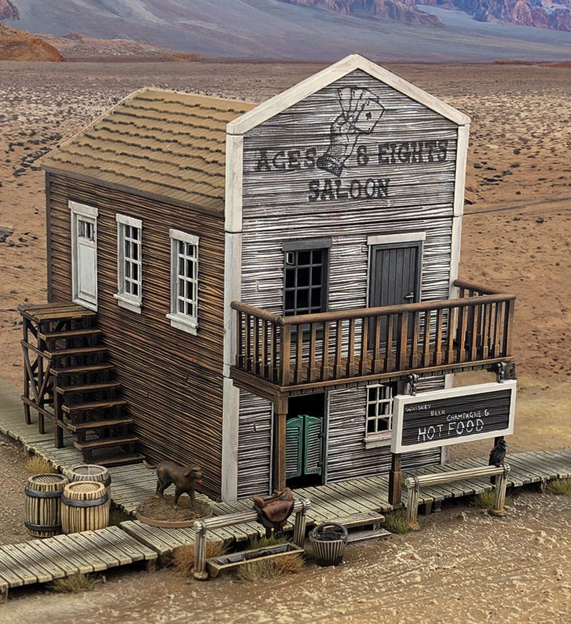 Dead Man's Hand | Aces & Eight's Saloon Building | 28mm Plastic Terrain