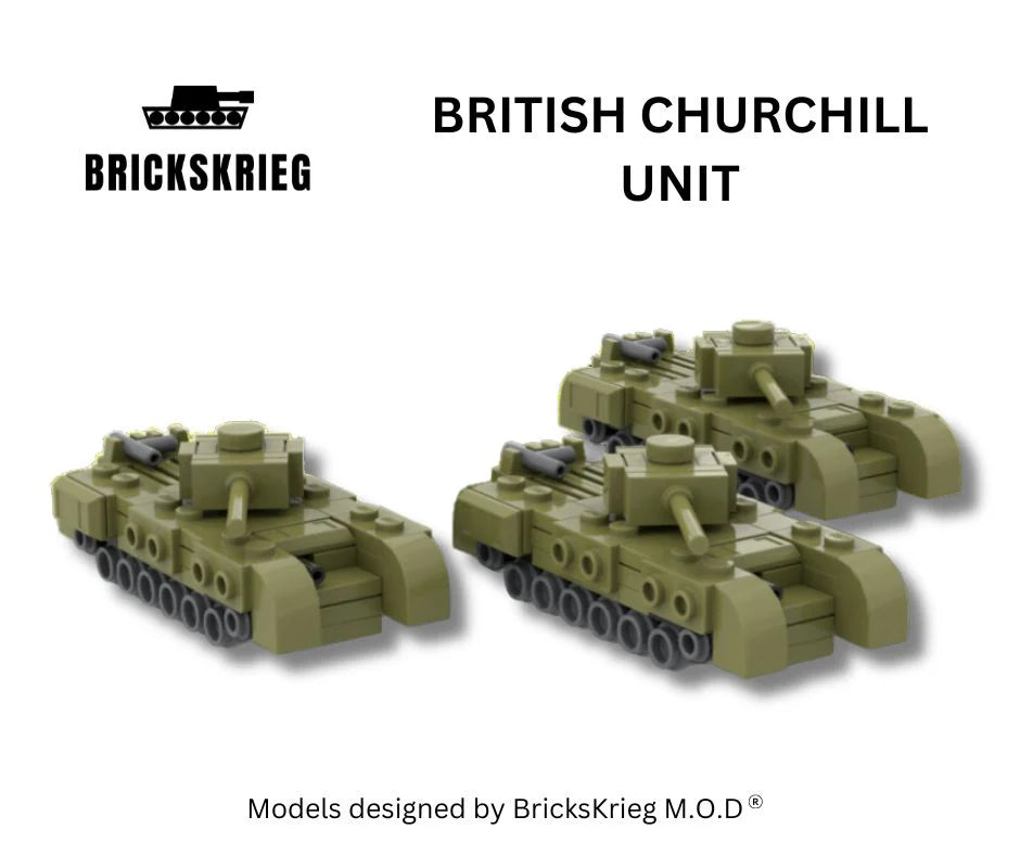 Brickskrieg | Britain vs Germany | Battle in a Box | 1/100 Scale Blocks 2 Player Starter