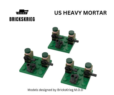 Brickskrieg | US | Heavy Mortar Unit | 1/100 Scale Blocks Bag Pack