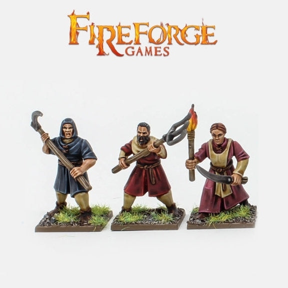 Fireforge | Forgotten World Northmen Folk Rabble | 28mm Plastic Unit | North Star Games | Miniature Kingdoms