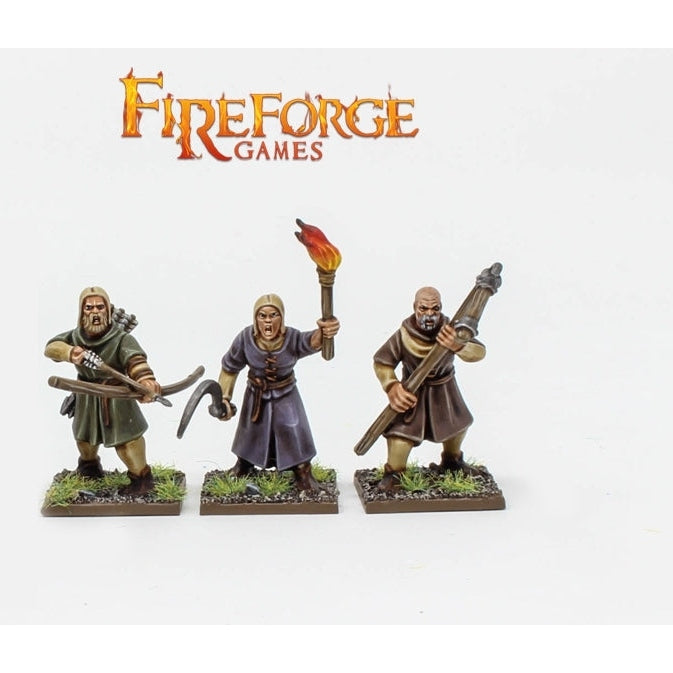 Fireforge | Forgotten World Northmen Folk Rabble | 28mm Plastic Unit | North Star Games | Miniature Kingdoms