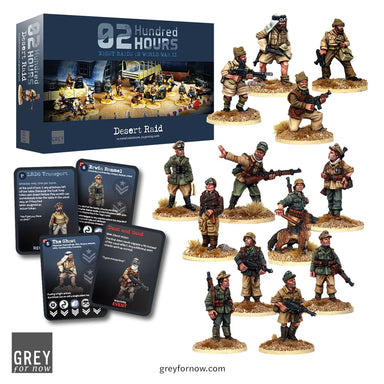 02 Hundred Hours | WW2 Desert Raid | Plastic Unit | Wargames Atlantic | Miniature Kingdoms