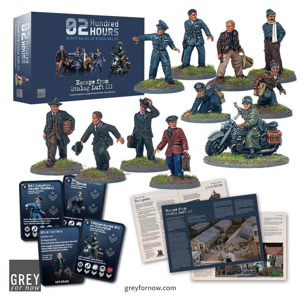 02 Hundred Hours | WW2 Escape From Stalag Luft III | Plastic Unit | Wargames Atlantic | Miniature Kingdoms