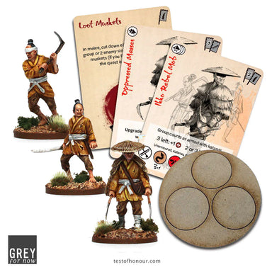 Test of Honour | Ikko Rebel Mob | 28mm Metal Small Box | North Star Games | Miniature Kingdoms